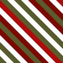 Christmas Diagonal Striped Seamless Pattern