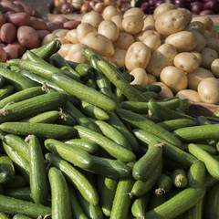 Vegetable for sale at market, Haifa, Haifa District, Israel
