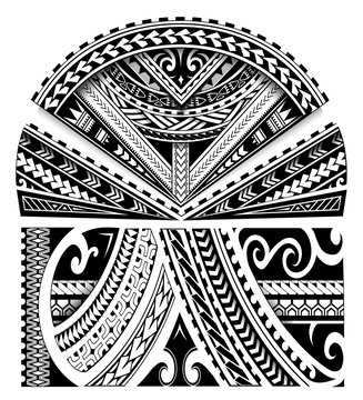 Maori style sleeve ornament