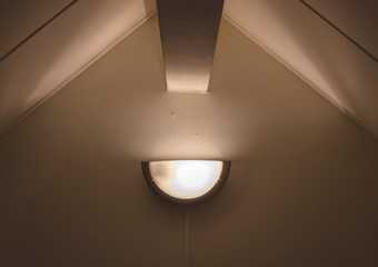 Empty attic room interior