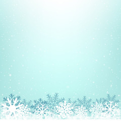 Fototapeta na wymiar Christmas winter snowy background