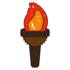 Isolated pixelated torch