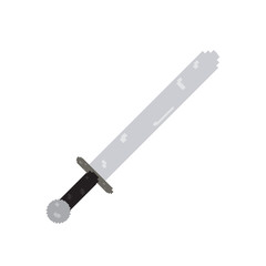 Isolated pixelated sword