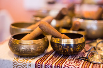 Tibetan singing bowls 