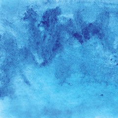 Indigo Blue Watercolor Background