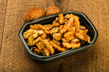 Opened walnuts