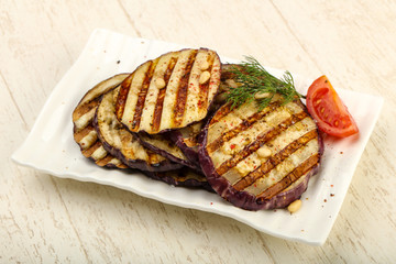 Grilled eggplant