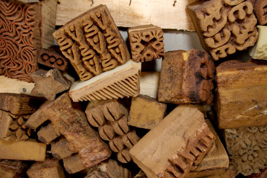 batique print blocks in Ghana