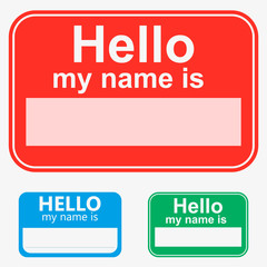 Red, green, blue, vector set 