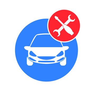 Car service vector icon.