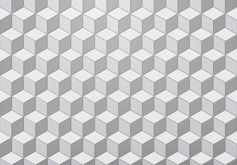 3d rendering. seamless abstract gray square shape cubes box wall background.