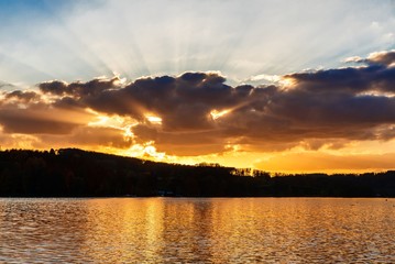 Sonnenuntergang am See