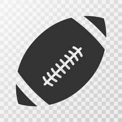 footbal american icon Vector on transparent background