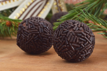 Rumkugel zum Weihnachten