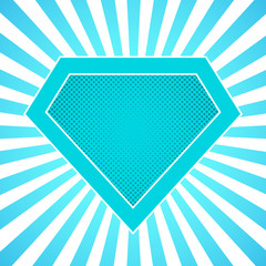 Superhero logo. Vector illustration. © chekman