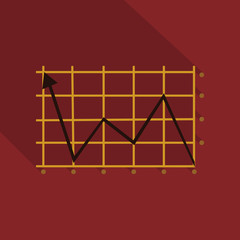 Schedule chart on table vector. Economic visualization information, business report graph illustration