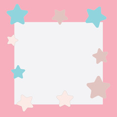 Cute star memo, wallpaper, background