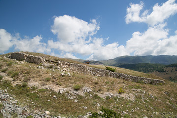 Fototapeta na wymiar Colle della Battaglia, National Park Gran Sasso and Monti della Laga 