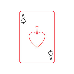 ace of spades french playing cards related icon icon image