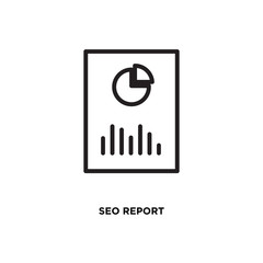 SEO report vector icon