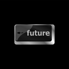The word Future written on the keyboard