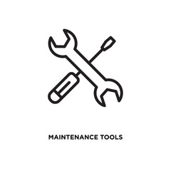 Maintenance tools vector icon