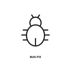 Bug fix vector icon
