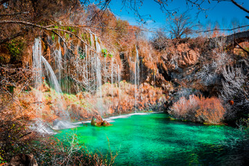 A Waterfall in the Albarracin Mountains, Spain