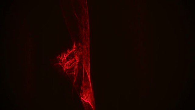 Red streaks light abstract animation background. Seamless Loop