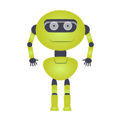 Isolated cute robot