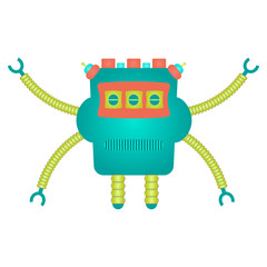 Isolated cute robot