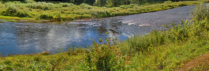 Panoramic view of river