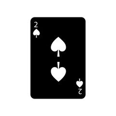two of spades french playing cards related icon icon image