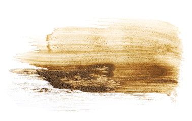 drops of mud sprayed isolated on white background, with clipping path