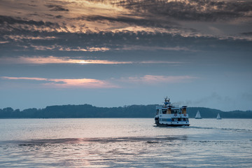 Fördedampfer auf der Kieler Förde