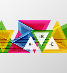 Colorful abstract shapes background