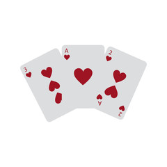 hearts suit french playing cards icon image