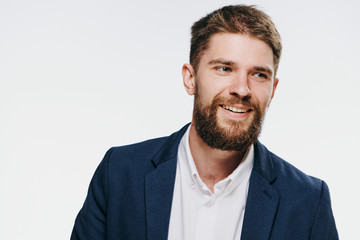 Business man, business man with a beard, business man smiling