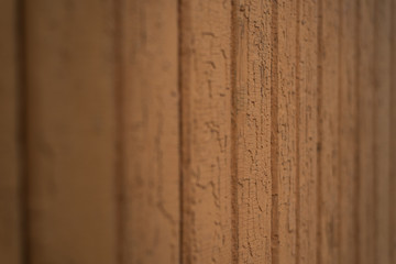 Old brown wood texture background. Vertical wood planks. Small depth of field