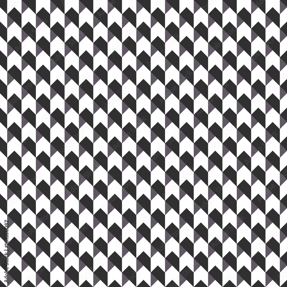 Poster abstract vector seamless pattern with grey arrows on white background. flat illustration of pointer.