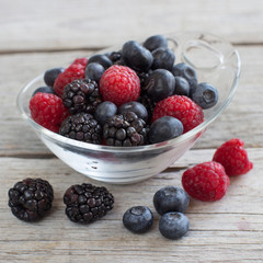 Fresh berries in a bowl