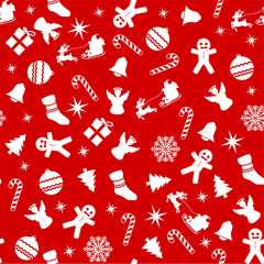 Chistmas Tecture Seamless Background Icon 