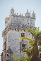 Fototapeta premium Popular Belem Tower or Tower of St Vincent in Lisbon.