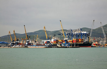 Fototapeta premium Tsemes bay in Novorossiysk. Krasnodar region. Russia 