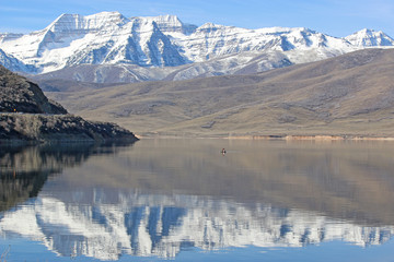 Fototapeta na wymiar Deer Creek Reservoir, Utah
