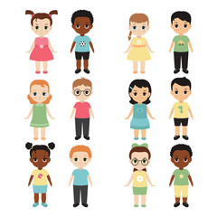 Collection of happy children