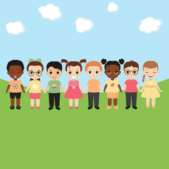 Happy children concept