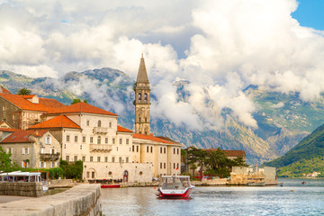 Perast town, Kotor bay, Montenegro, Europe