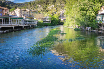 Fontaine-de-Vaucluse in Provence, France
