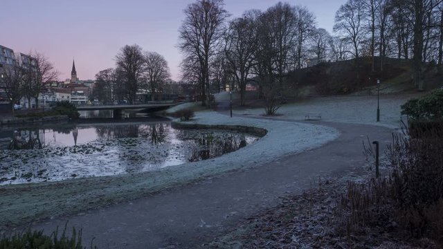 Stadsparken in Borås time-lapse